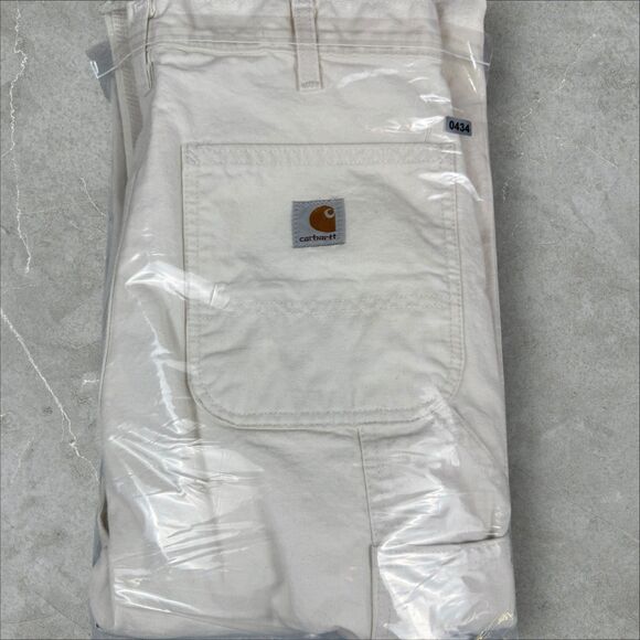 Rare VTG Carhartt B04 NAT Y2K Double Knee Carpenter Painter Pants - 32x34 - Picture 6 of 6